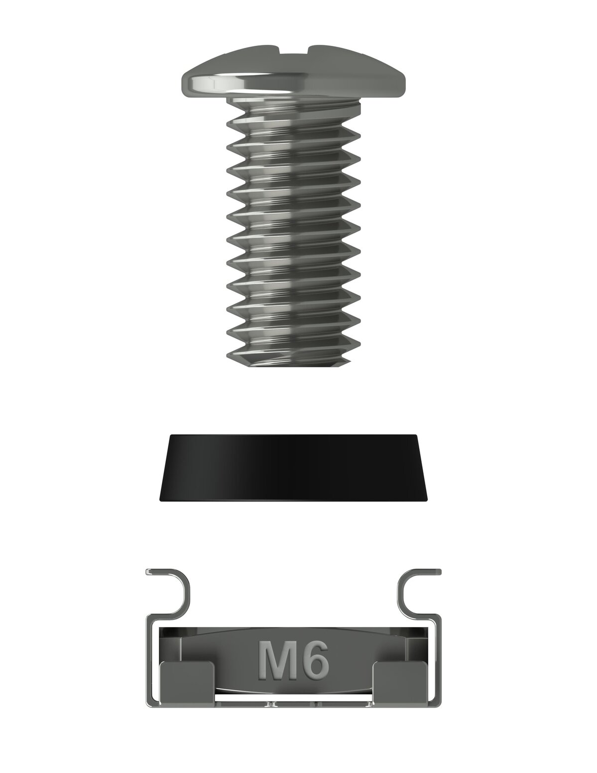 SYSMATRIX SN 0020.000 Крепёжный набор винт М6*16, гайка М6, пластиковая ...