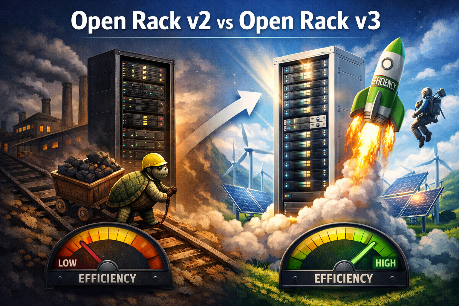 Open Rack V2 ОТ Open Rack v2 К Open Rack v3 - ЭТО АРХИТЕКТУРНЫЙ СДВИГ - SYSMATRIX